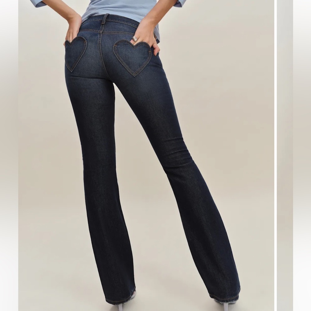 Reformation Kenny Low Rise Bootcut Jeans Blue - Size 25